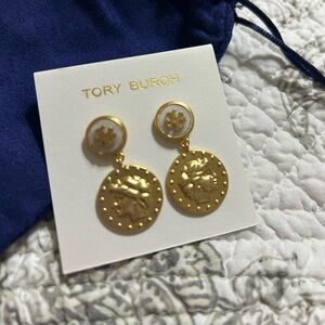 NWT Tory Burch gold earrings